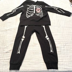 Old Navy Skeleton Hoodie Set